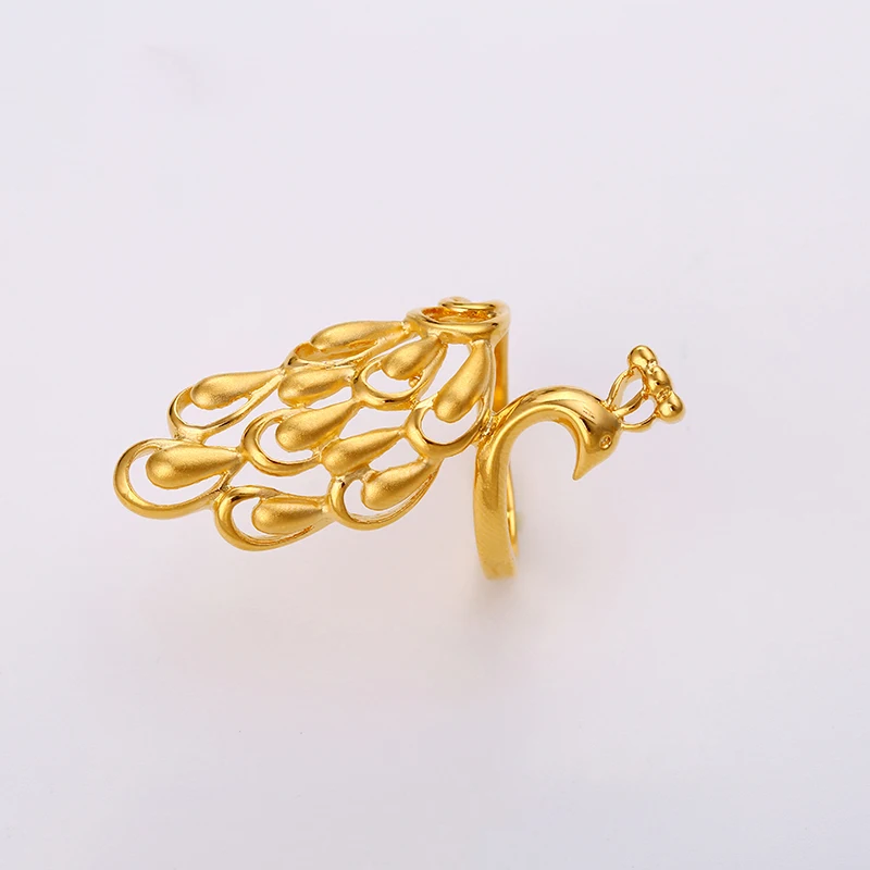 

xuping new design 24k gold plated ring beautiful phoenix design gold ring customized for women, custom ring