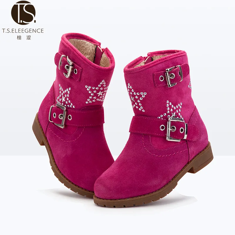 

2016 Top Quality Fashion Children Snow Boots, As picture show or customized