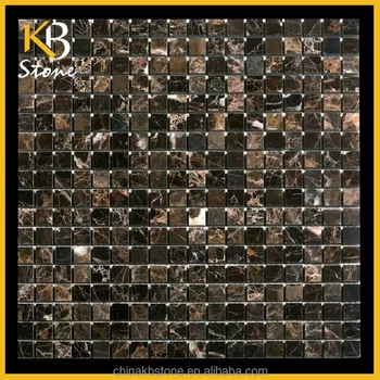 Español Mármol Emperador Oscuro Mosaico,Azulejos Para Baño Y Cocina