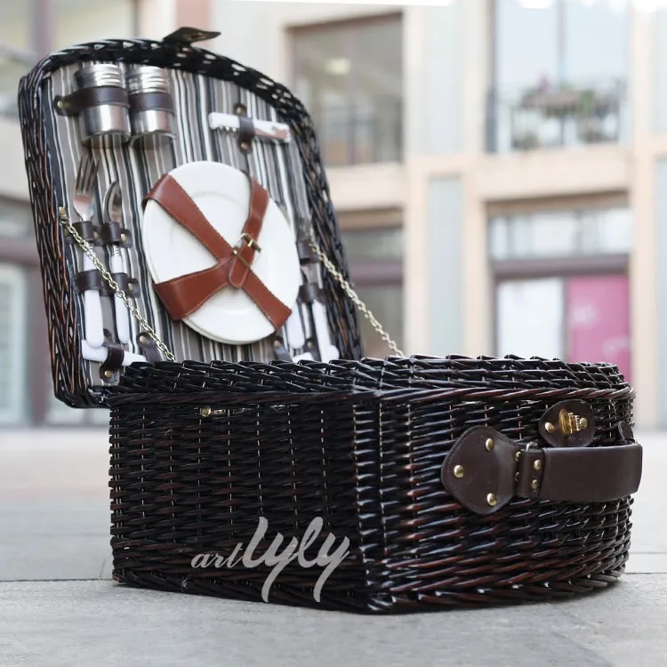 Rattan Wicker Picnic Basket Buy Collapsible Picnic Basket,Black Wicker Baskets,Empty Wicker