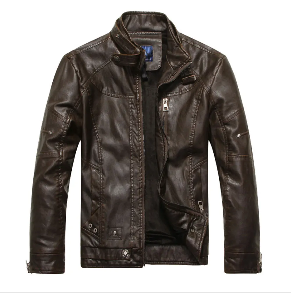 
3 colors Riding Leather Biker Jacket Motorcycle Clothing Biker Jacket For Men 