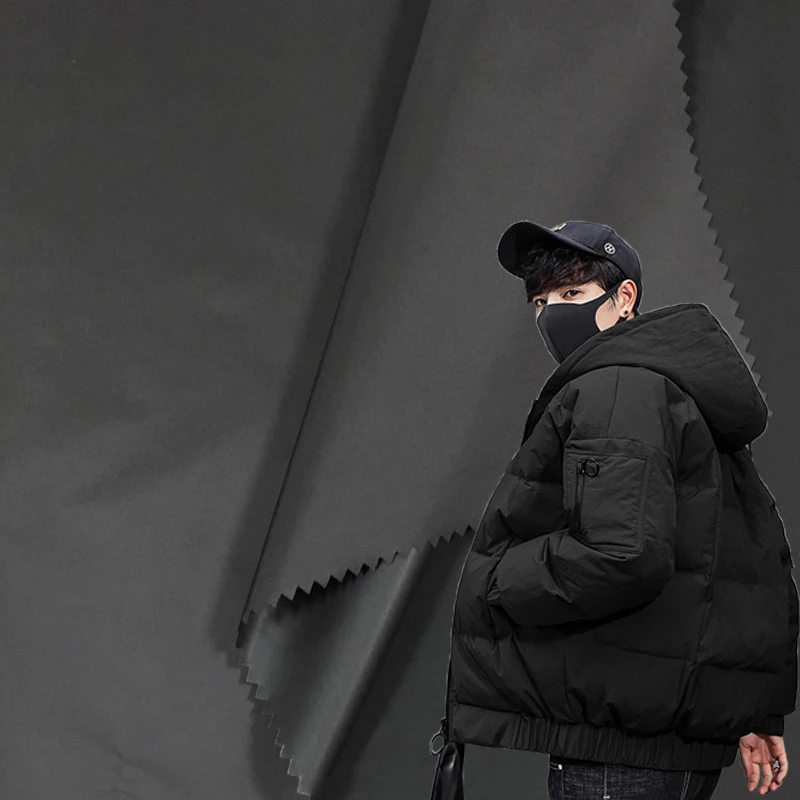 20d Breathable Waterproof Downproof Ripstop Nylon Plain Weave Matt Woven Down Jacket Parka