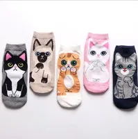 

YUE LI 3D Lovely Soft Ankle Socks for Women Girls Cute Cartoon Animal Cotton Socks Harajuku Ankle Sox Low Cut Sock