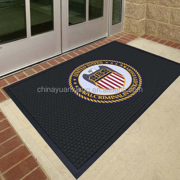 Logo Printed Floor Mat Rubber Custom - Buy Floor Mat Rubber Custom ...