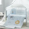Ocean adventure comforter set 7pcs baby crib cot bedding set 100% cotton bedding bag