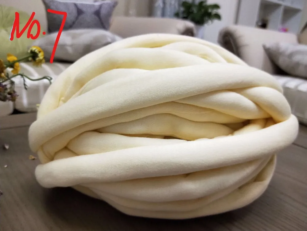 Charmkey Super Chunky Yarn Cotton Tube Yarn Tube For Hand Knitting