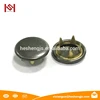 Zinc Alloy 10 Mm Open Top Cap Prong Snap Button With 222# Bottom with engraved logo