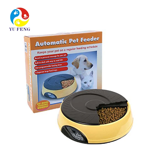 Dog Cat Automatic Feeder Water Container Timer Food Dispenser