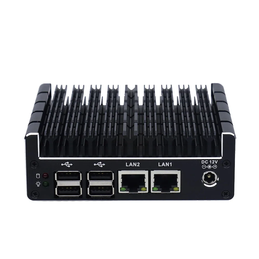 

Smallest fanless NUC mini firewall pc Intel J3060 security vpn server with dual intel NIC 12V pfsense router