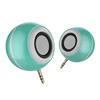 Plug Type 3.5mm 2 in 1 Mini Headphone Jack Audio Speaker with LED Selfie Light for Smartphone