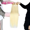 613 virgin hair Brazilian Straight Hair Bundles Weave 1 PC Blonde 100% Human Hair