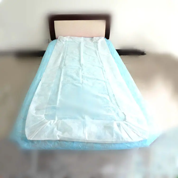 Premium Smooth Blue Custom Fitted Pp Nonwoven Disposable Massage Bed