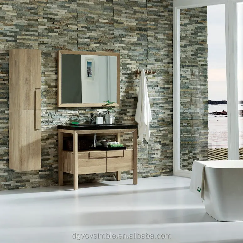 Solid Wood Modern Luxury Style Commercial Bathroom Vanity Units Solid Wood Modern Luxury Style
