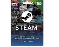 

Play station US Service Steam 100 US Dollar Recharge Card for games