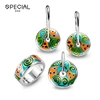 Special poland 925 silver enamel high quality jewelry set