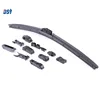 soft wiper blade with multi fit adaptors 10+1 multi functional wiper with multi clips