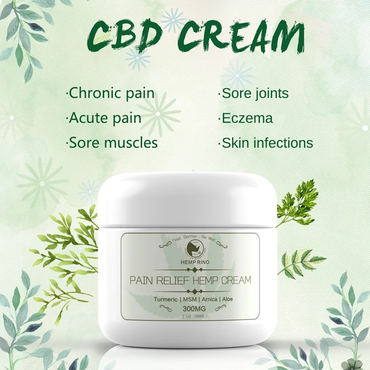 Full Spectrum Cbd Hemp Cream Pain Relief Cbd Cream - Buy Essential Balm ...