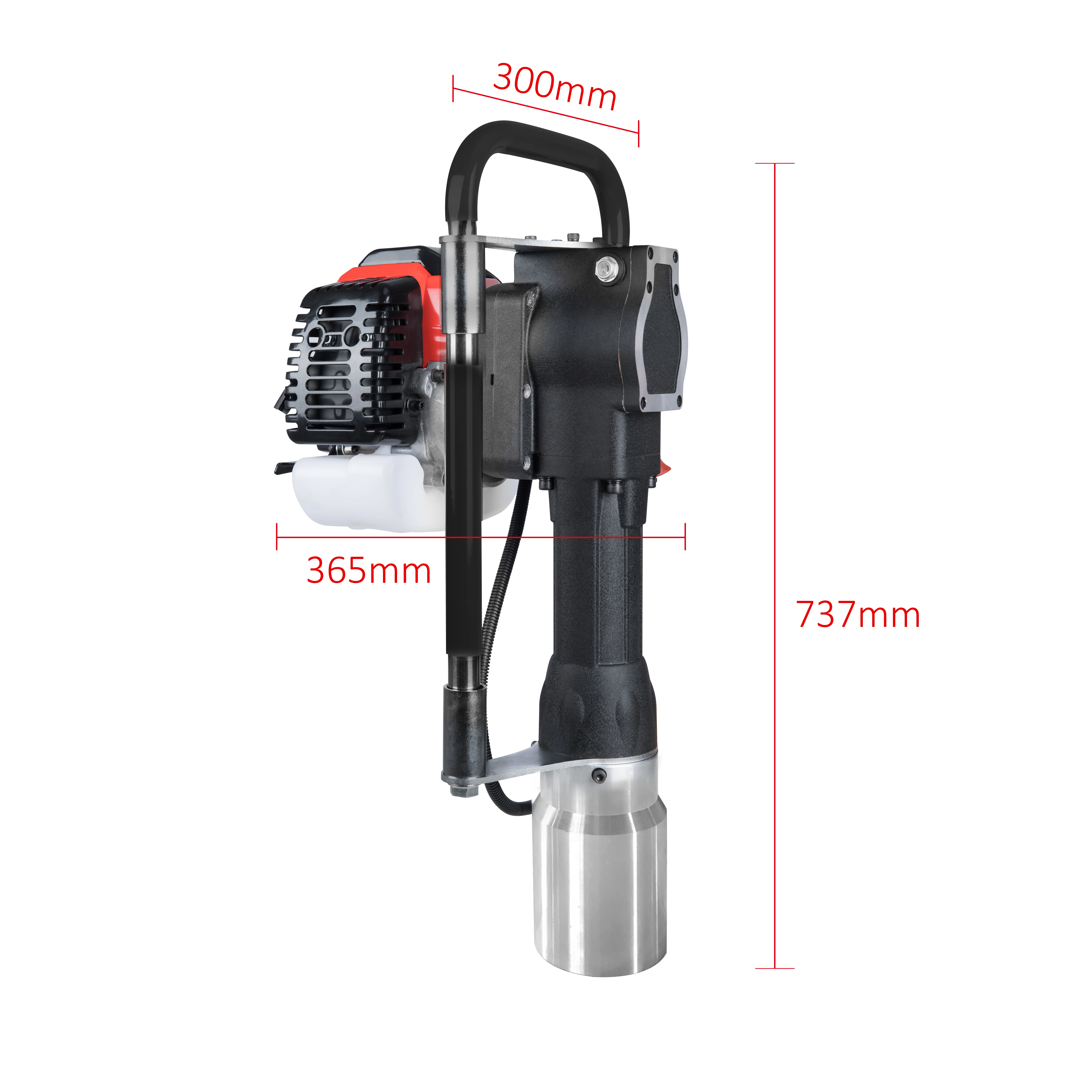
2 Stroke 52CC Gasoline Push Pile Driver Farm Fence Gas Powered T Post Driver 
