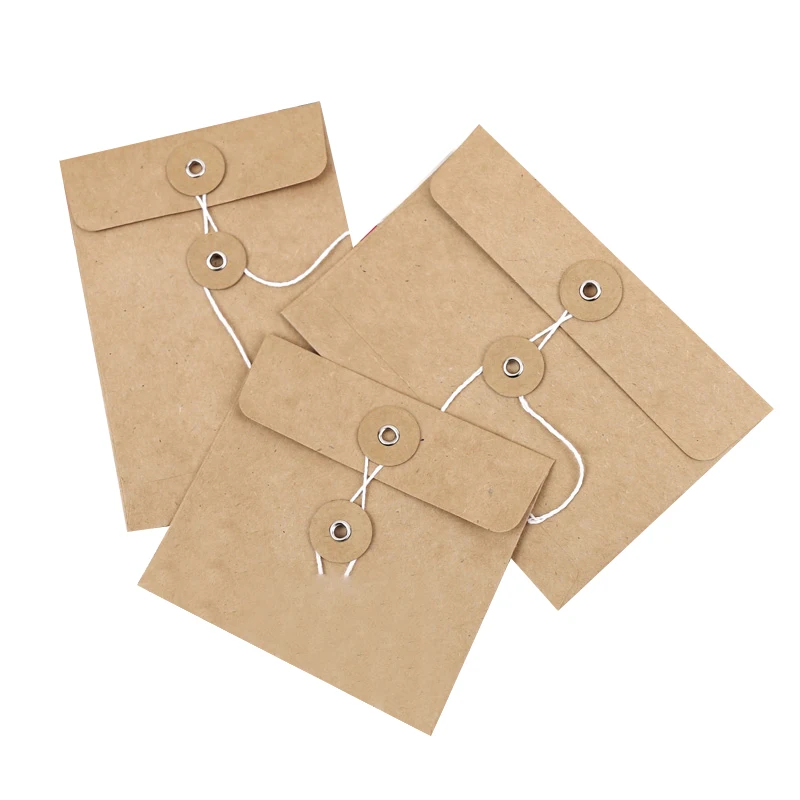 Regid Paper Kraft Envelope With Button And String Closure Buy String Tie Envelopes,String