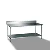 Movable Kitchen Table Stainless Steel Workbench With Wheels Commercial Inox Working Table For Restaurant Kitchen