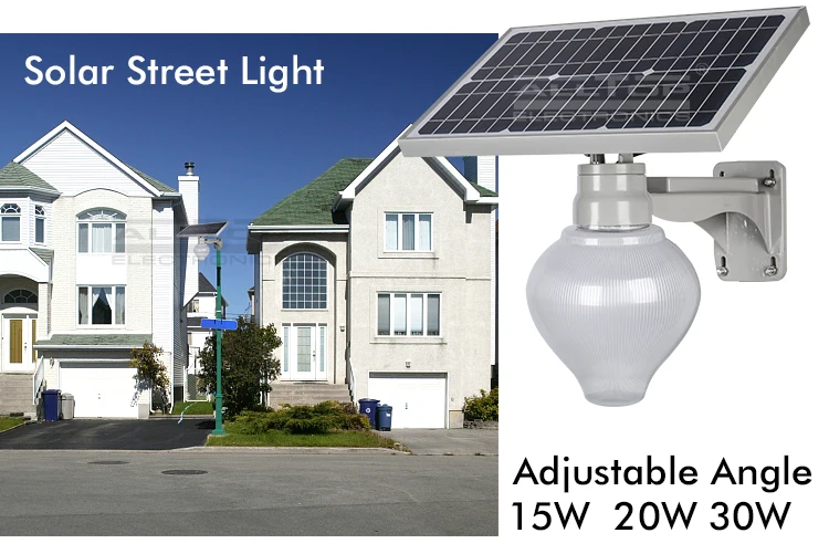 20W outdoor aluminum integrated solar all in one led street light