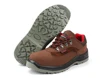 Personal protective equipment workmen boots brown pu injection safty shoes steel toe