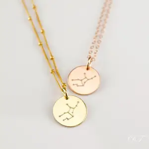 Zodiac Jewelry Astrology Zodiac Necklace Women Girls Pisces, Libra, Virgo, Scorpio, Sagittarius, Capricorn Necklace