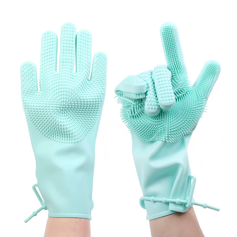 

Custom Magic Dishwashing Gloves, Kitchen Magic Silicone Gloves, Household Silicone Cleaning Gloves, Any color can be customized