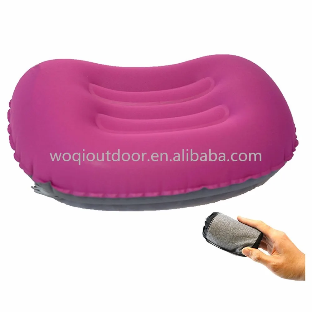 

Woqi Outdoor Travel Air Ultralight Compact Big Inflatable TPU Neck Camping Pillow with Carry Bag, Customized color