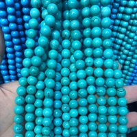 

Jewelry making beads Loose Natural 8mm Blue Turquoise Gemstone Stone Beads Strand With Factory Price
