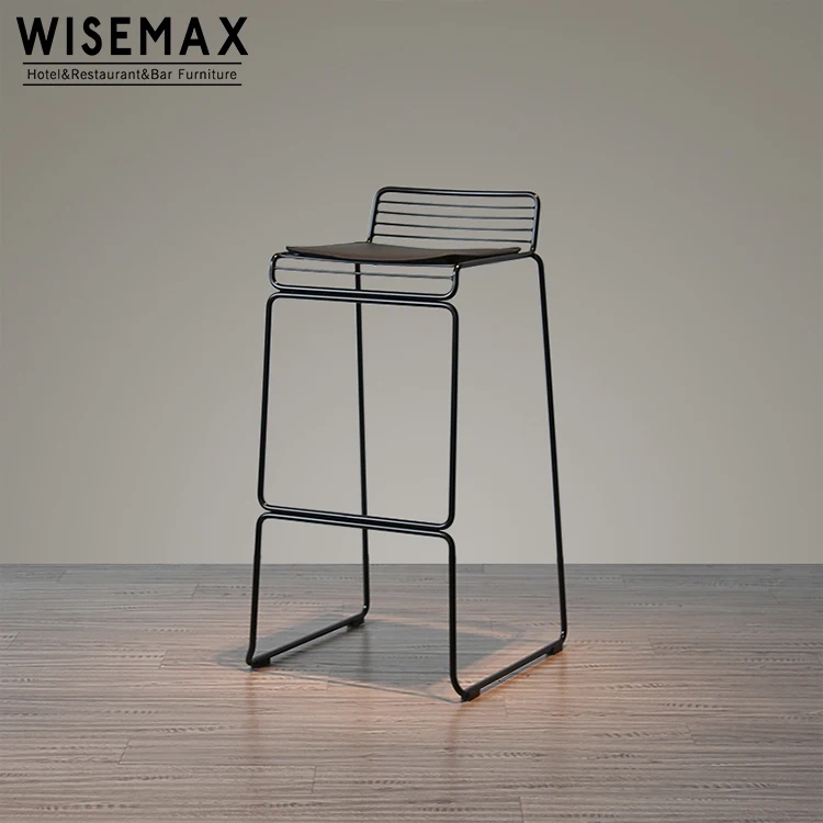 

Vintage Industrial style creative designer metal wire bar counter stool high chair for garden outdoor