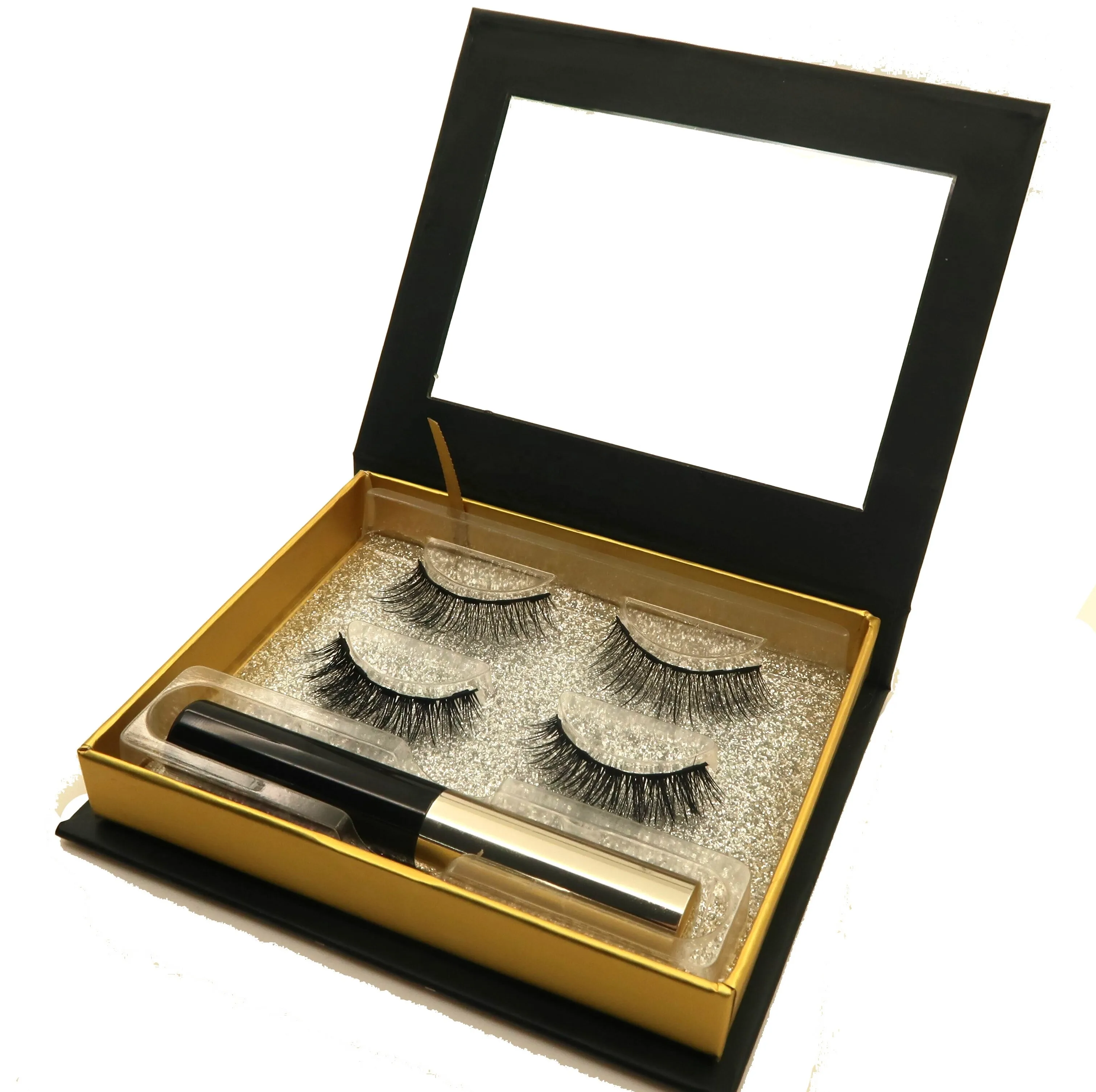 

Magnetic eyeliner natural volume lashes, Natural black