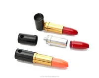 

Candy Color Lady lipstick Smoking Herb Pipe Metal Aluminum Weed Pipes Cheap Wholesale