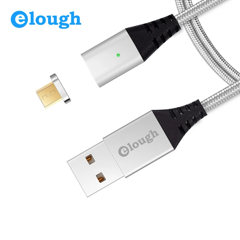 

Elough new design led micro usb cable with led light For HuaWei XiaoMi Android magnetic charging cable
