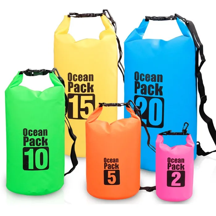 

2016 new products outdoor waterproof sport dry bag with adjustable shoulder strap for beach,drifting,Mountaineering, White;black;customize