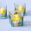 home decor square candle holder square for tables