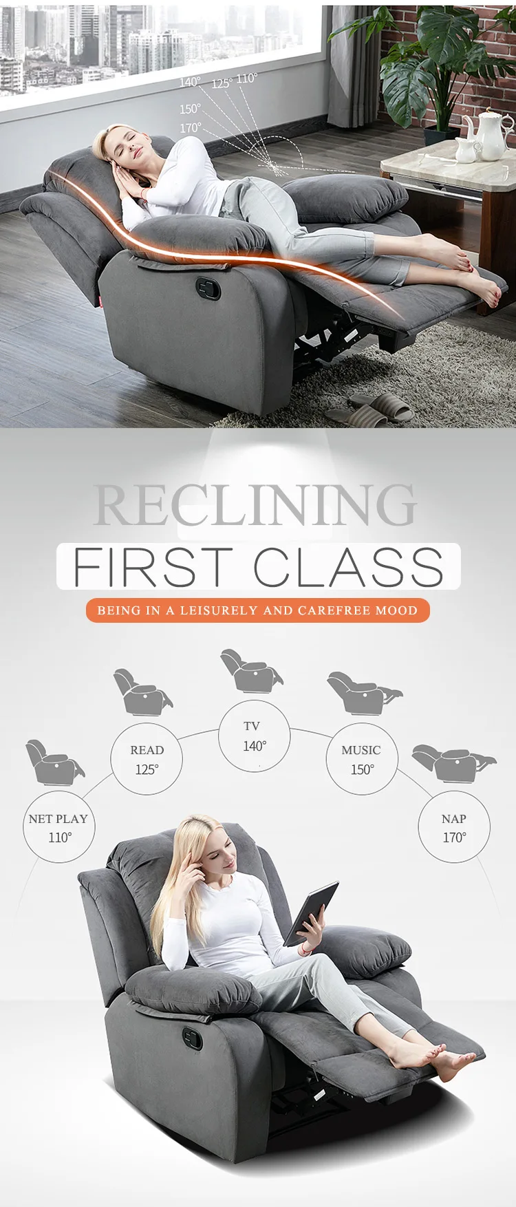 reclining sofa