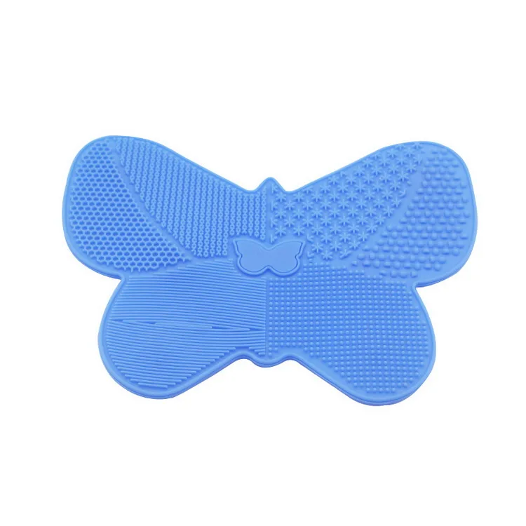 

Manufacturer Custom-made Butterfly Shaped Silicone Rubber Makeup Brushes Washer with Suction Cup, As pics