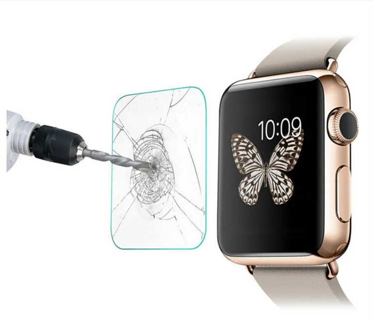 

Popular Accessories 9H Tempered Glass Screen Protector for Apple Watch, Clear