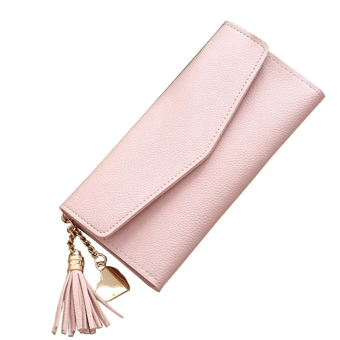 

OEM ODM Carteras De Mujeres Billeteras Para Mujer Wholesale Cheaper Multi Colors PU Leather Women Long Clutch Wallet for Ladies