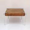 super thick crystal acrylic table support riser rectangular perspex flat table feet 0.8" lucite furniture replacement leg