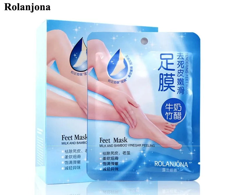 

A1007 Rolanjona Foot Exfoliating Mask Milk foot peel mask foot care products skin care masks