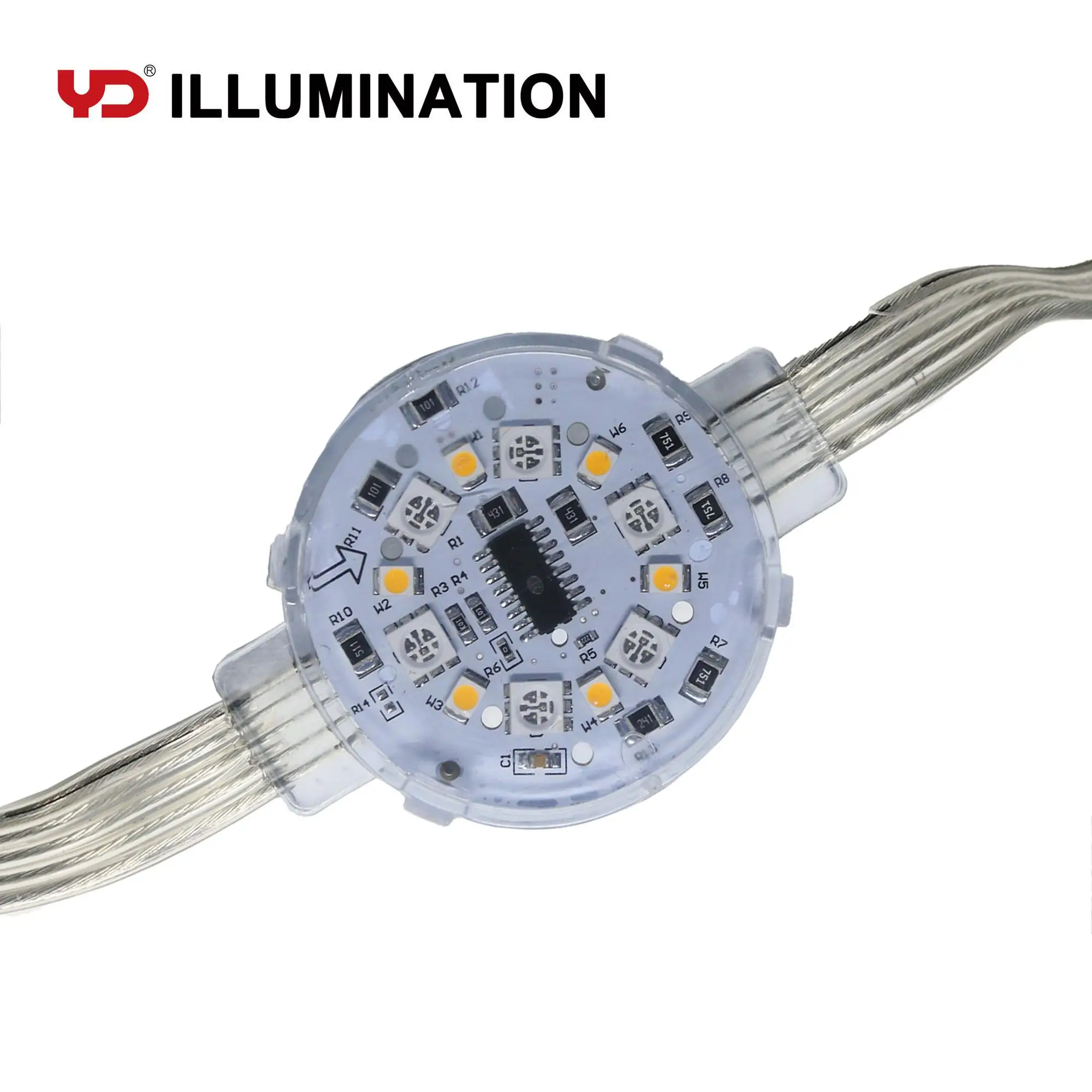 
50mm led pixel point light 6smd led module for bridge lighting decoration 