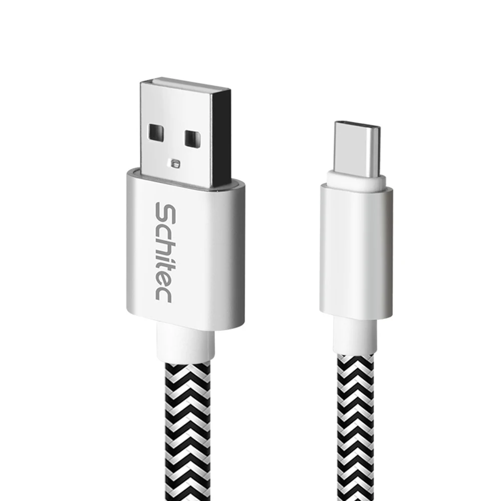 

Hot Selling Nylon Braided 2A 1M USB C Cable Type C Adapter Data 10ft 2.0 Fast micro usb cable