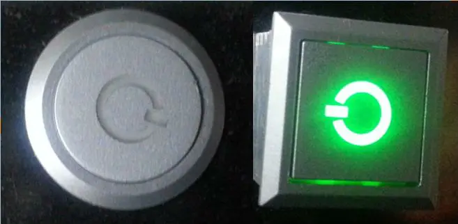gelb NO LOGO HYCSP 16mm rot blau weiß Licht Hot-Auto-Metall LED Power Push Button Switch Selbstverriegelungs Typ EIN-Aus 5V 12V 24V 220V Color : Switch Socket, Voltage : 5V grün