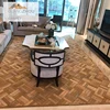 Floor decorative rubber backing modern area commercial custom printing carpet tiles rug