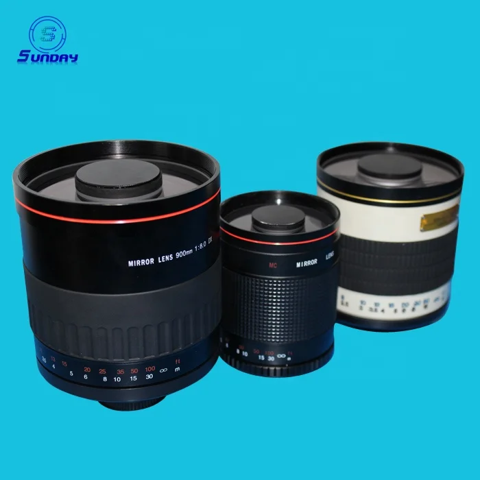 

500mm F8 Reflex Mirror Lens for Canon Nikon DSLR SLR Camera, Black