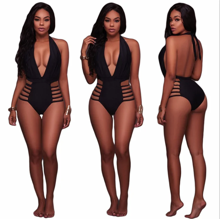 

ZY3815 China Wholesale Hot Sales Sexy Hanging Neck Backless Swimsuit bandage