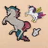Sequin unicorn Embroidery Iron on back patch shine patch