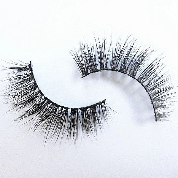

individual 3d mink false eyelashes clear and black band for makeup